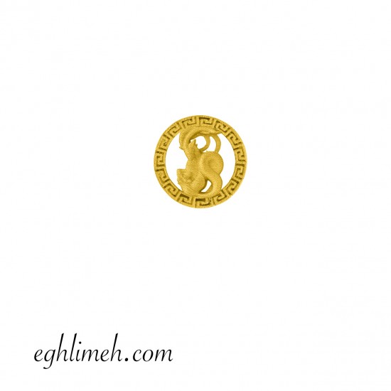 آویز طلا دی ماه 18 عیار  VT2638.1.27
