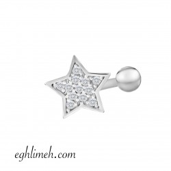 پیرسینگ گوش استیل HS136 پیرسینگ گوش استیل HS136