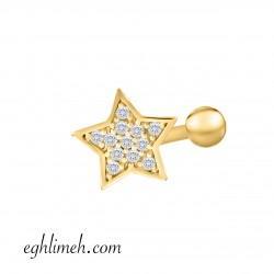 پیرسینگ گوش استیل HS137 پیرسینگ گوش استیل HS137