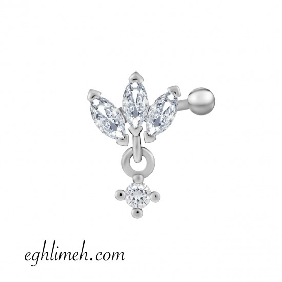 پیرسینگ گوش استیل HS138 پیرسینگ گوش استیل HS138