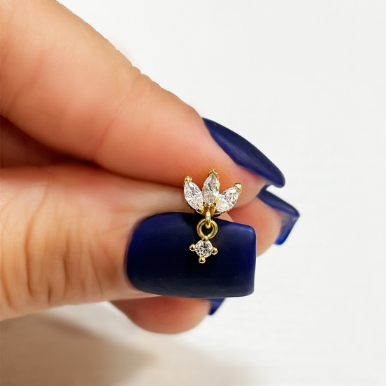 پیرسینگ گوش استیل HS139 پیرسینگ گوش استیل HS139