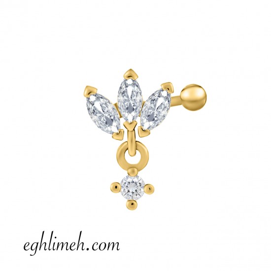 پیرسینگ گوش استیل HS139 پیرسینگ گوش استیل HS139