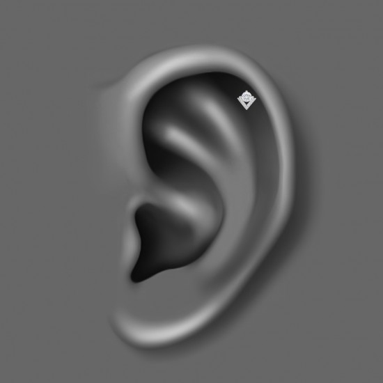 پیرسینگ گوش استیل HS140 پیرسینگ گوش استیل HS140