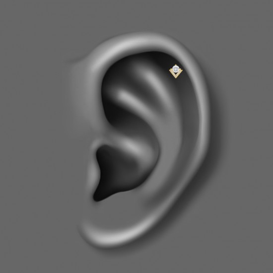 پیرسینگ گوش استیل HS141 پیرسینگ گوش استیل HS141