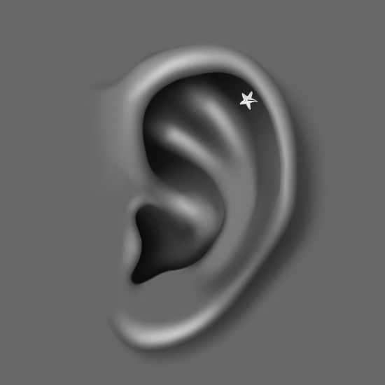 پیرسینگ گوش استیل HS144 پیرسینگ گوش استیل HS144