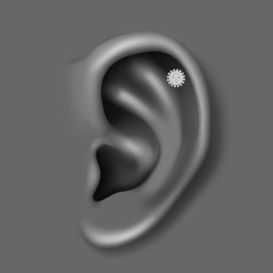 پیرسینگ گوش استیل HS158