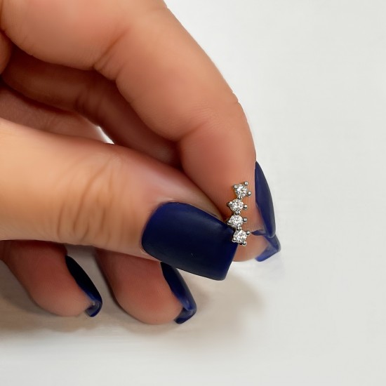 پیرسینگ گوش استیل HS160 پیرسینگ گوش استیل HS160