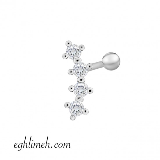 پیرسینگ گوش استیل HS160 پیرسینگ گوش استیل HS160