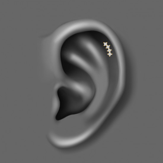 پیرسینگ گوش استیل HS161