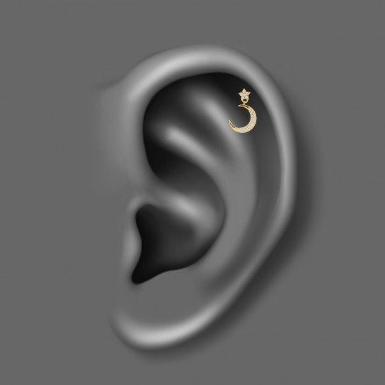 پیرسینگ گوش استیلHS169  پیرسینگ گوش استیلHS169