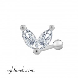 پیرسینگ گوش استیلHS170  پیرسینگ گوش استیلHS170