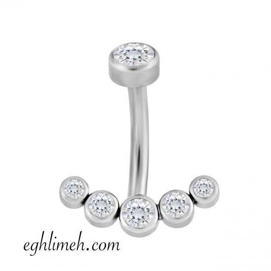 پیرسینگ ناف استیل HS329 پیرسینگ ناف استیل HS329