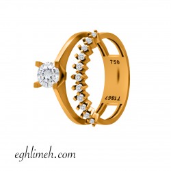 انگشتر طلا 18 عیار AT1736.4.27