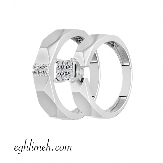 حلقه ست طلا 18 عیار AT2269.6.26 حلقه ست طلا 18 عیار AT2269.6.26