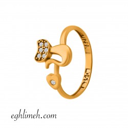 انگشتر طلا 18 عیار AT779.2.88