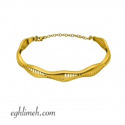 دستبند طلا 18 عیار DT1225.5.88