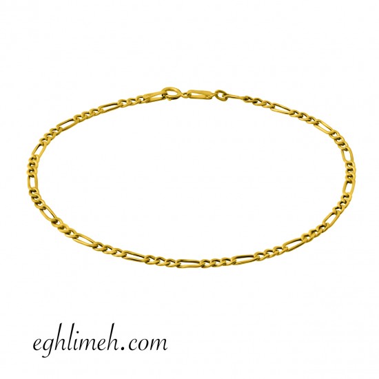دستبند فیگارو طلا 18 عیار DT1423.0.68