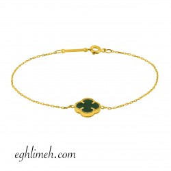 دستبند ونکلیف طلا 18 عیار DT1605.1.79