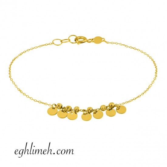 دستبند طلا 18 عیار کد DT1791.1.29