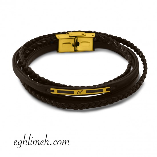 دستبند مردانه طلا 18 عیار DT1823.0.14