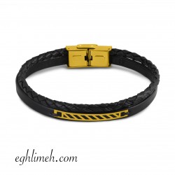 دستبند مردانه طلا 18 عیار DT1827.0.17 دستبند مردانه طلا 18 عیار DT1827.0.17