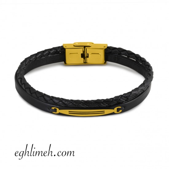 دستبند مردانه طلا 18 عیار DT1828.0.17