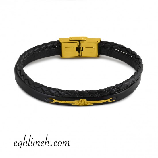 دستبند مردانه طلا 18 عیار DT1830.0.13