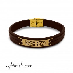 دستبند مردانه طلا 18 عیار DT1915.0.24