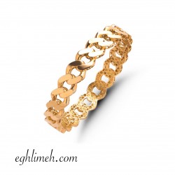 دستبند النگویی سایز 1 طلا 18 عیار DT980.15.43