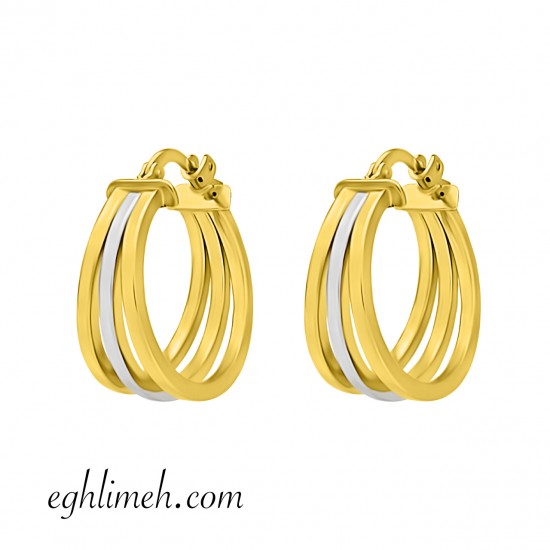  گوشواره طلا 18 عیار  كد ET1228.3.38