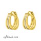  گوشواره طلا 18 عیار  كد ET1228.3.38