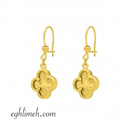  گوشواره طلا 18 عیار  كد ET1239.3.39