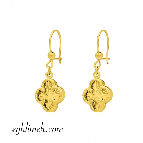  گوشواره طلا 18 عیار  كد ET1239.3.39