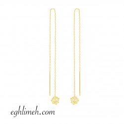  گوشواره طلا 18 عیار  كد ET1258.1.15