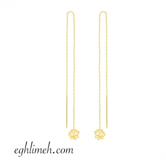  گوشواره طلا 18 عیار  كد ET1258.1.15