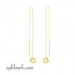  گوشواره طلا 18 عیار  كد ET1312.0.99