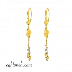  گوشواره طلا 18 عیار  كد ET1463.4.46