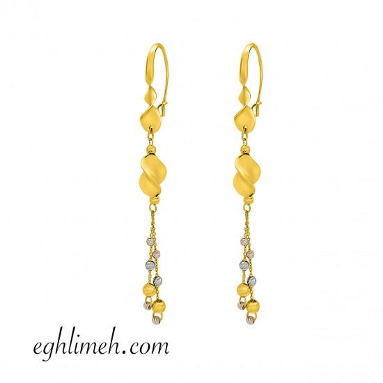  گوشواره طلا 18 عیار  كد ET1463.4.46