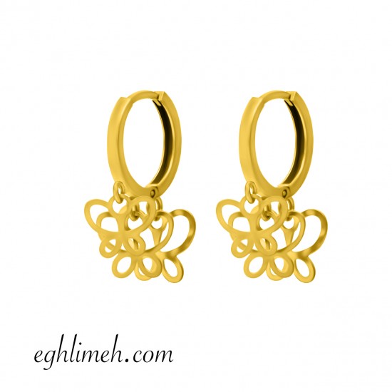 گوشواره طلا 18 عیار  كد ET1643.1.66 