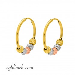  گوشواره طلا 18 عیار  كد ET1719.1.26 