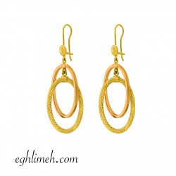  گوشواره طلا 18 عیار  كد ET1777.5.50 