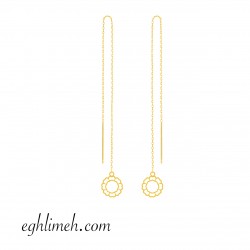  گوشواره طلا 18 عیار  كد ET1848.0.92