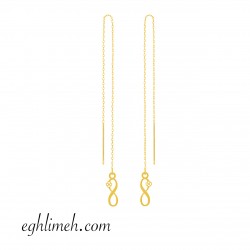  گوشواره طلا 18 عیار  كد ET1857.0.91