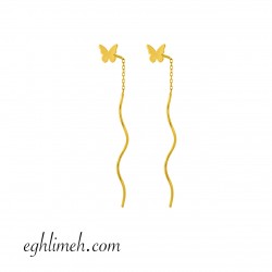  گوشواره طلا 18 عیار  كد ET1866.0.90