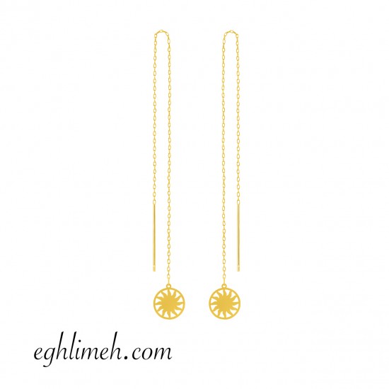  گوشواره طلا 18 عیار  كد ET1883.1.35