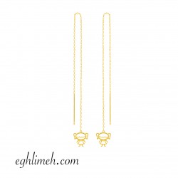  گوشواره طلا 18 عیار  كد ET1900.1.05