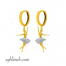  گوشواره طلا 18 عیار  كد ET2066.1.89