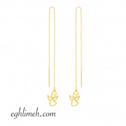  گوشواره طلا 18 عیار  كد ET2125.1.00