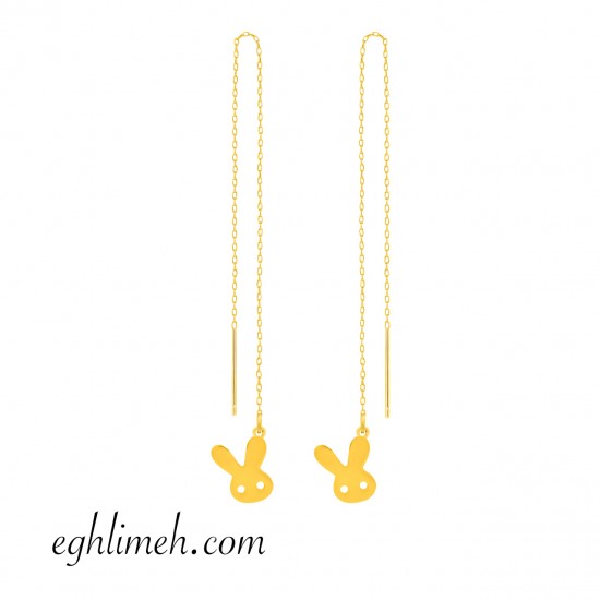  گوشواره طلا 18 عیار  كد ET2127.1.25