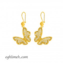  گوشواره طلا 18 عیار  كد ET2132.3.35